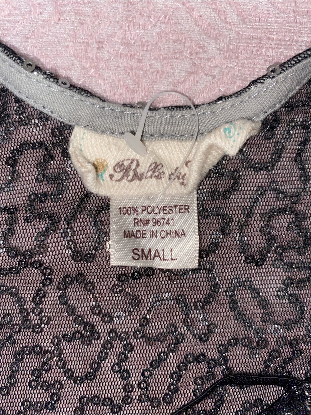 Belle Du Jour Black Sequin Slip Dress - Picture 3 of 3